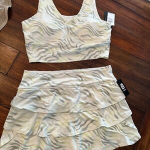 Ideology Crop Top and Skirt Set